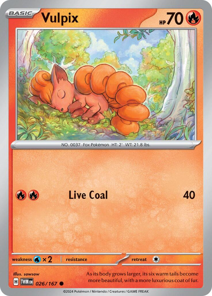 Vulpix (026/167) [Scarlet & Violet: Twilight Masquerade] Pokémon