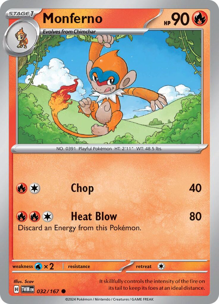 Monferno (032/167) [Scarlet & Violet: Twilight Masquerade] Pokémon