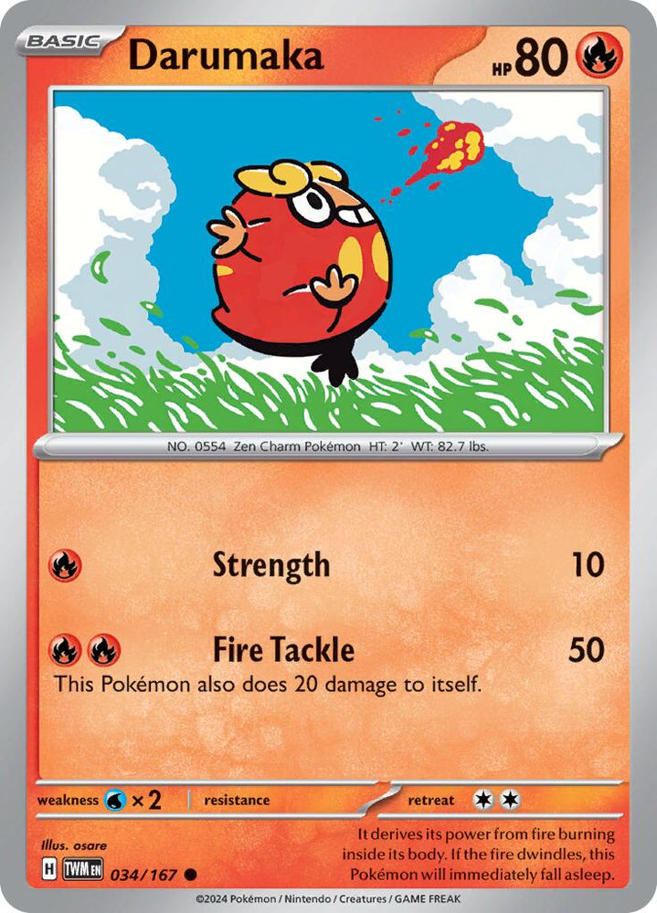 Darumaka (034/167) [Scarlet & Violet: Twilight Masquerade] Pokémon