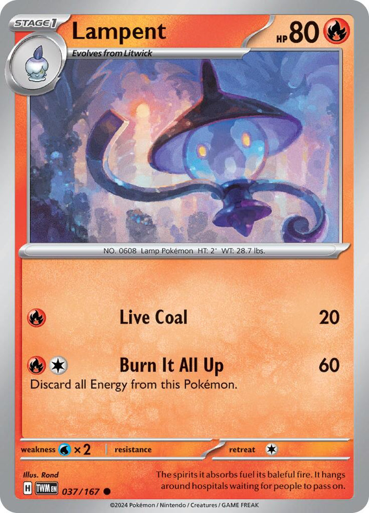 Lampent (037/167) [Scarlet & Violet: Twilight Masquerade] Pokémon