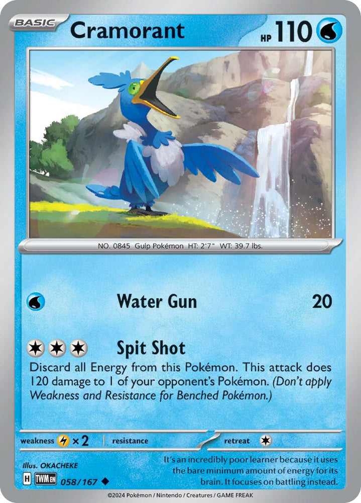 Cramorant (058/167) [Scarlet & Violet: Twilight Masquerade] Pokémon