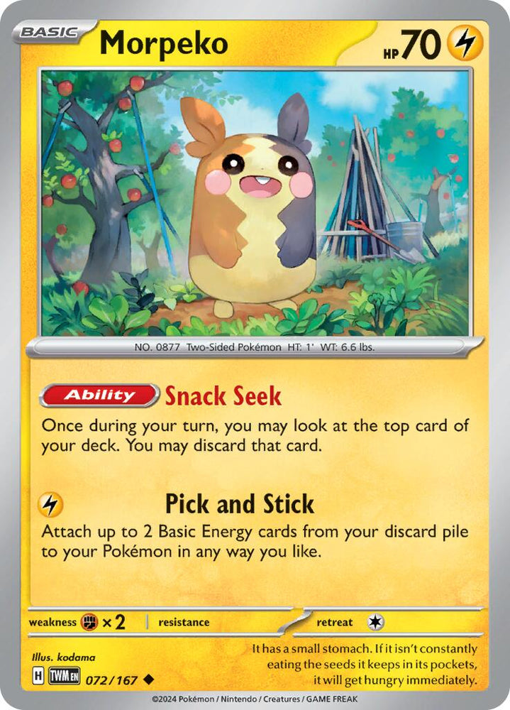 Morpeko (072/167) [Scarlet & Violet: Twilight Masquerade] Pokémon