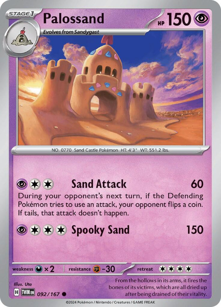 Palossand (092/167) [Scarlet & Violet: Twilight Masquerade] Pokémon
