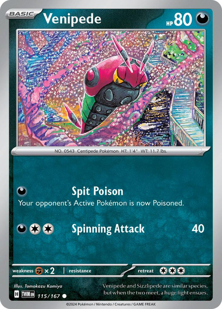 Venipede (115/167) [Scarlet & Violet: Twilight Masquerade] Pokémon