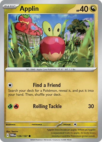 Applin (126/167) [Scarlet & Violet: Twilight Masquerade] Pokémon