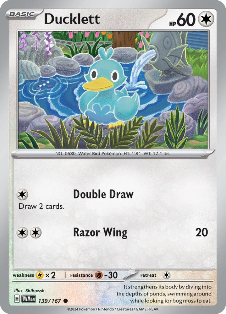 Ducklett (139/167) [Scarlet & Violet: Twilight Masquerade] Pokémon