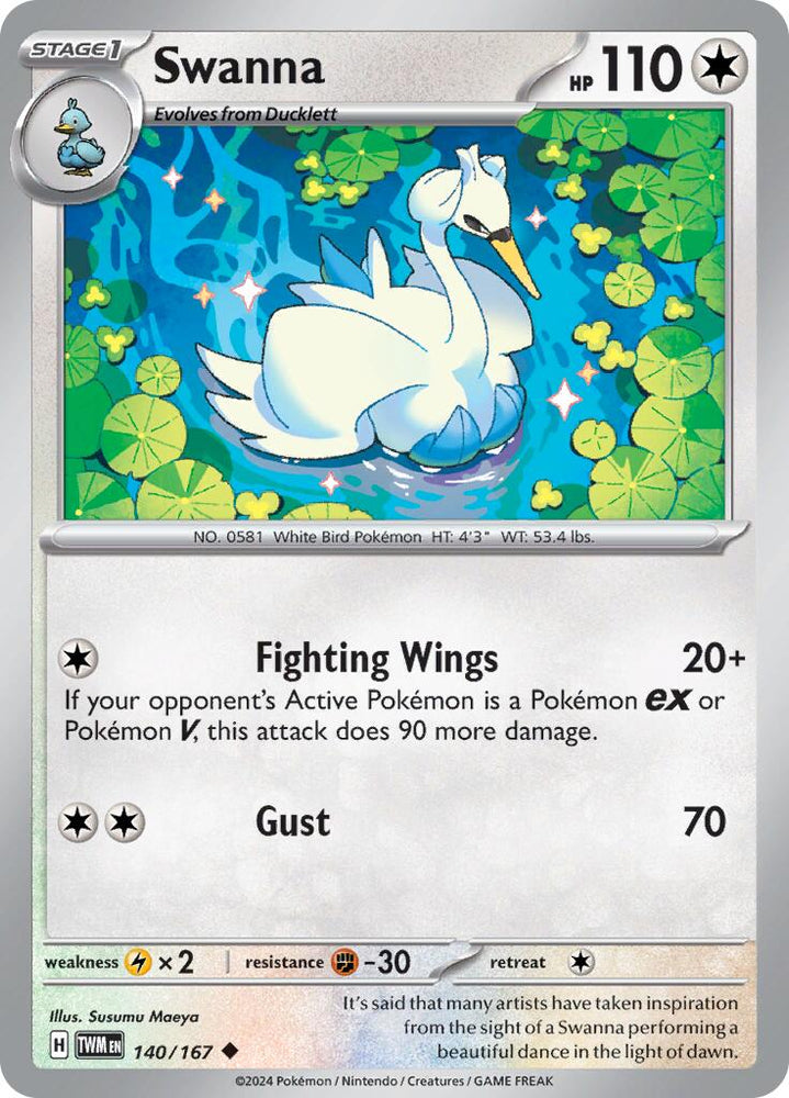 Swanna (140/167) [Scarlet & Violet: Twilight Masquerade] Pokémon