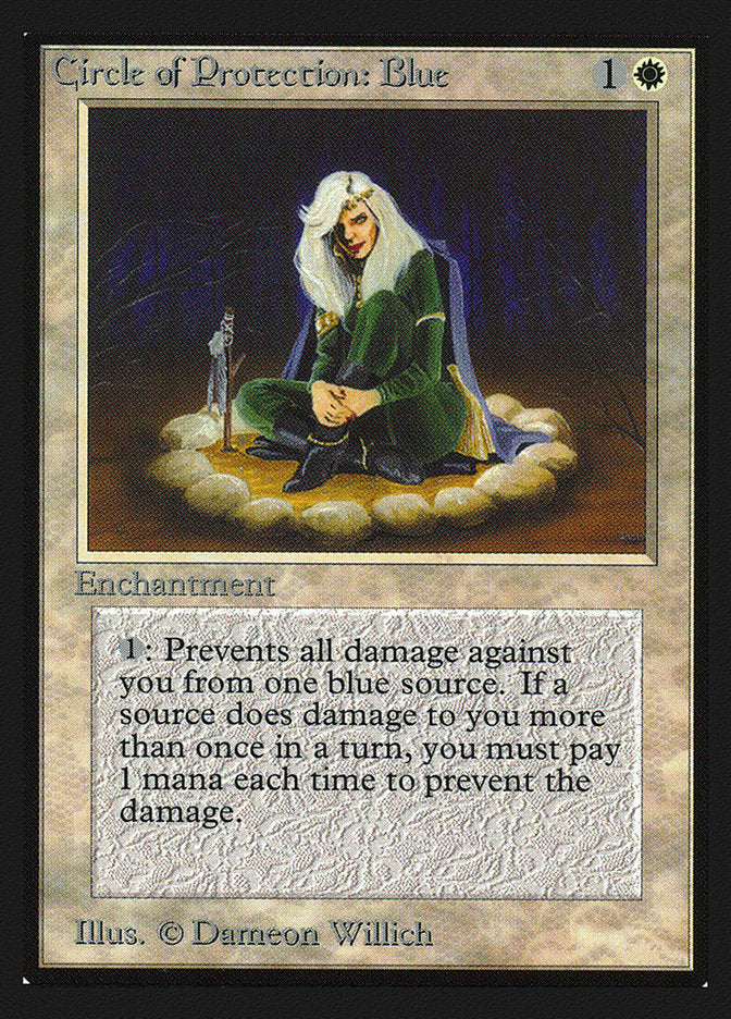 Circle of Protection: Blue [International Collectors' Edition] Magic: The Gathering