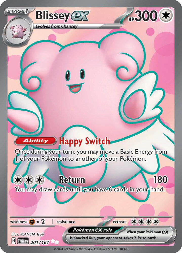 Blissey ex (201/167) [Scarlet & Violet: Twilight Masquerade] Pokémon