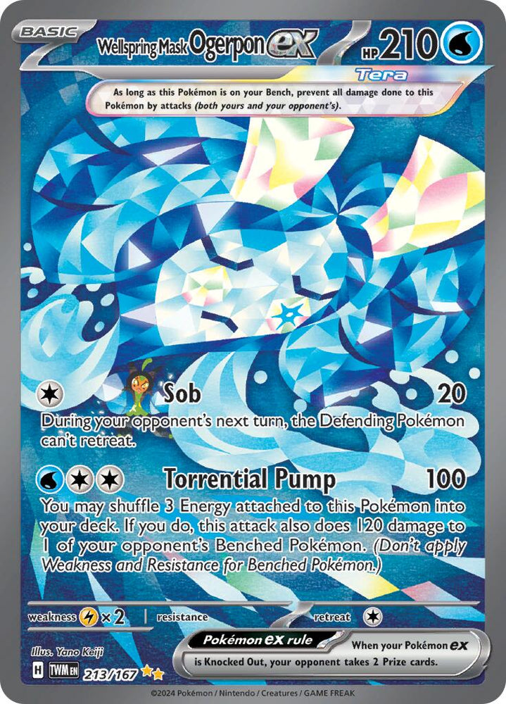 Wellspring Mask Ogerpon ex (213/167) [Scarlet & Violet: Twilight Masquerade] Pokémon