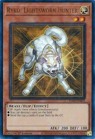 Ryko, Lightsworn Hunter (UR) [RA02-EN003] Ultra Rare - Yugioh Cards For Your TCG Needs!