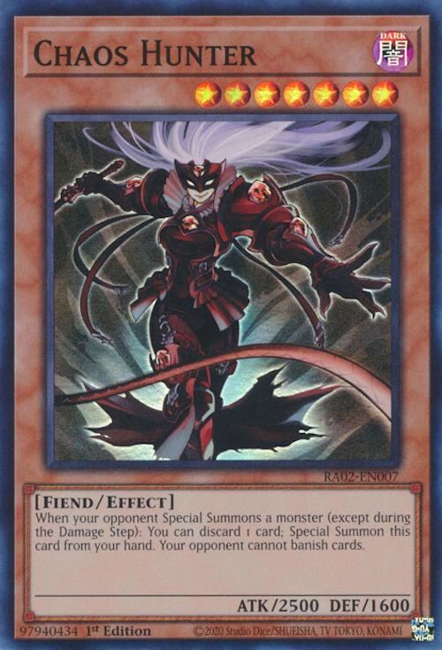 Chaos Hunter [RA02-EN007] Super Rare - Yugioh Cards For Your TCG Needs!