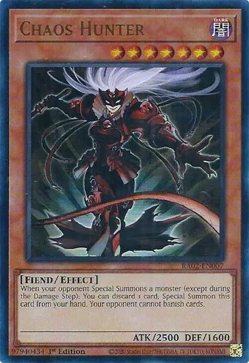 Chaos Hunter (UR) [RA02-EN007] Ultra Rare - Yugioh Cards For Your TCG Needs!