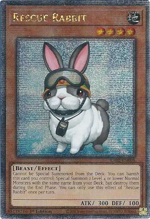 Rescue Rabbit (Quarter Century Secret Rare) [RA02-EN008] - Yugioh Cards For Your TCG Needs!