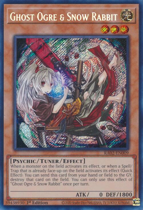 Ghost Ogre & Snow Rabbit (Alternate Art) (Secret Rare) [RA02-EN009] - Yugioh Cards For Your TCG Needs!
