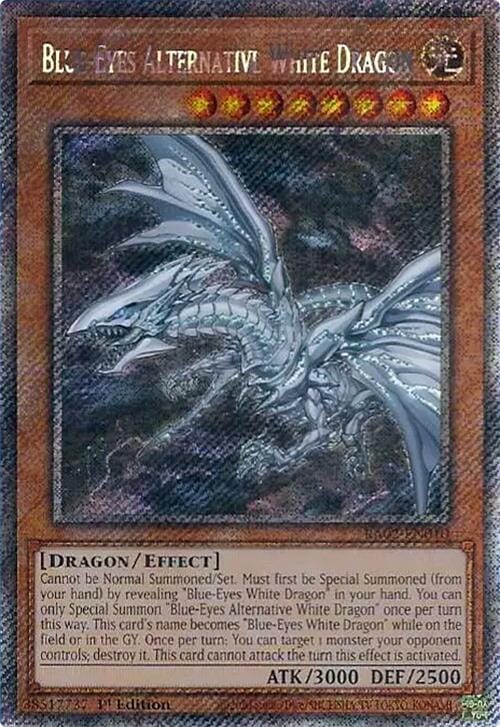 Blue-Eyes Alternative White Dragon (Platinum Secret Rare) [RA02-EN010] - Yugioh Cards For Your TCG Needs!