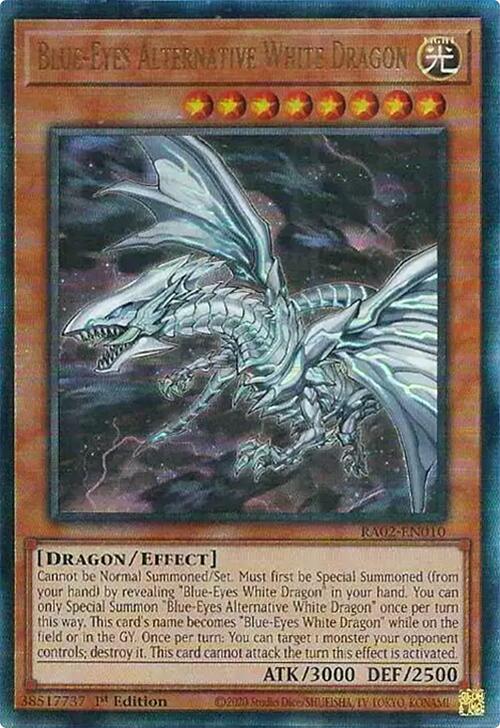 Blue-Eyes Alternative White Dragon (PUR) [RA02-EN010] Prismatic Ultimate Rare - Yugioh Cards For Your TCG Needs!