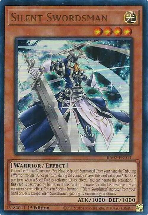 Silent Swordsman (UR) [RA02-EN011] Ultra Rare - Yugioh Cards For Your TCG Needs!