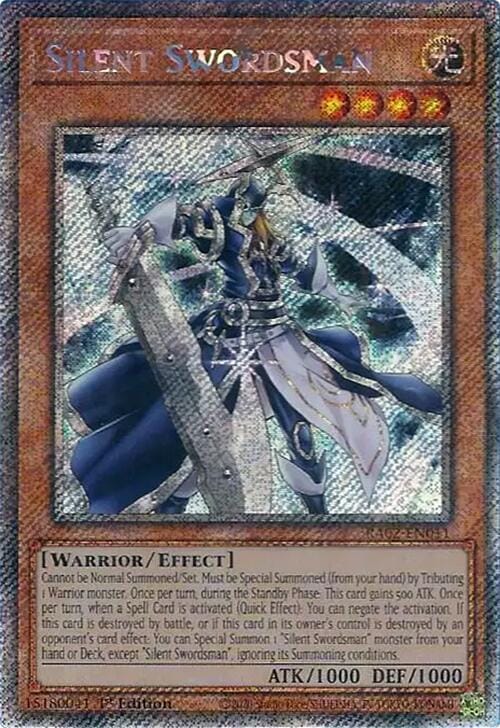 Silent Swordsman (Platinum Secret Rare) [RA02-EN011] Platinum Secret Rare - Yugioh Cards For Your TCG Needs!