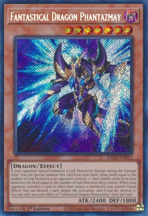 Fantastical Dragon Phantazmay (Alternate Art) [RA02-EN013] Secret Rare - Yugioh Cards For Your TCG Needs!