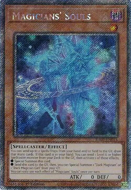 Magicians' Souls (Platinum Secret Rare) [RA02-EN014] - Yugioh Cards For Your TCG Needs!