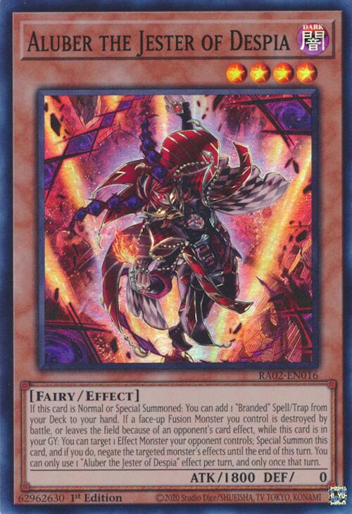 Aluber the Jester of Despia [RA02-EN016] Super Rare - Yugioh Cards For Your TCG Needs!