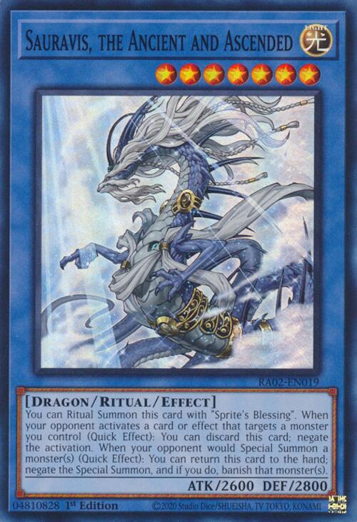 Sauravis, the Ancient and Ascended [RA02-EN019] Super Rare - Yugioh Cards For Your TCG Needs!