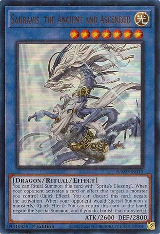 Sauravis, the Ancient and Ascended (UR) [RA02-EN019] Ultra Rare - Yugioh Cards For Your TCG Needs!