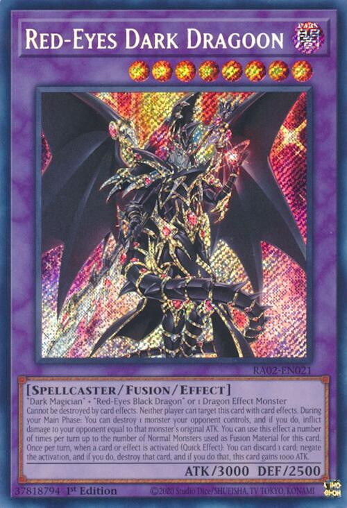 Red-Eyes Dark Dragoon (Secret Rare) [RA02-EN021] - Yugioh Cards For Your TCG Needs!
