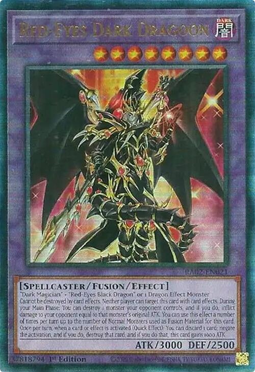 Red-Eyes Dark Dragoon (PUR) [RA02-EN021] Prismatic Ultimate Rare - Yugioh Cards For Your TCG Needs!