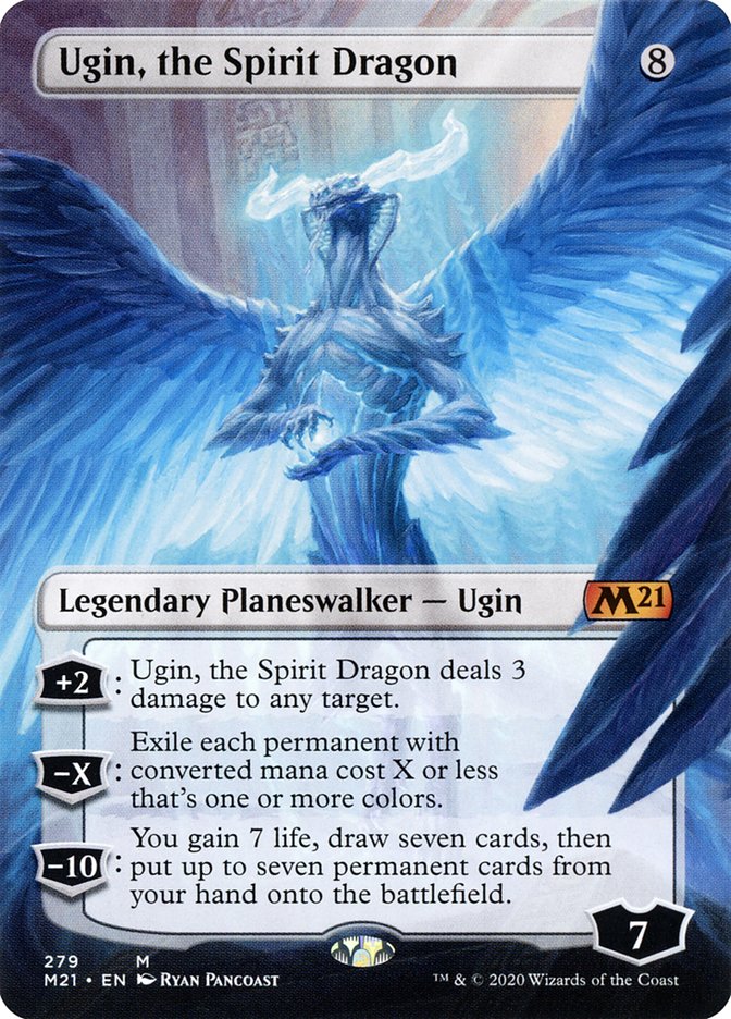 Ugin, the Spirit Dragon (279) (Borderless) [Core Set 2021] Magic: The Gathering