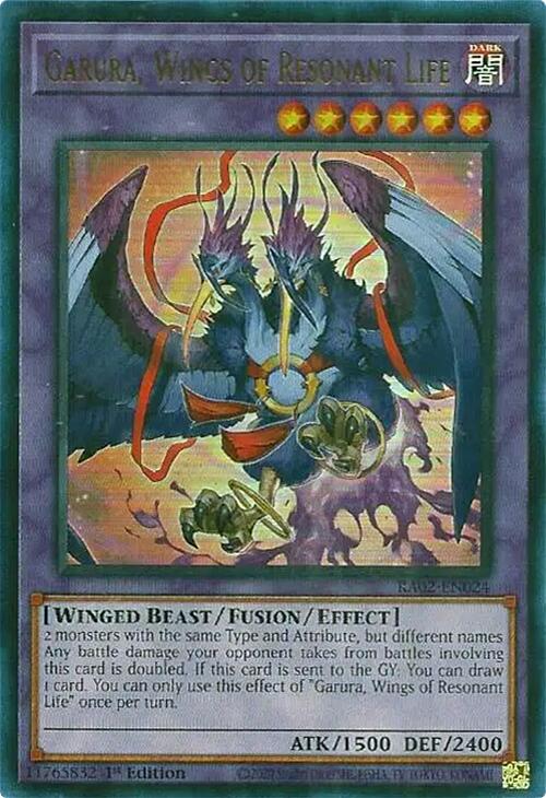 Garura, Wings of Resonant Life (UR) [RA02-EN024] Ultra Rare - Yugioh Cards For Your TCG Needs!