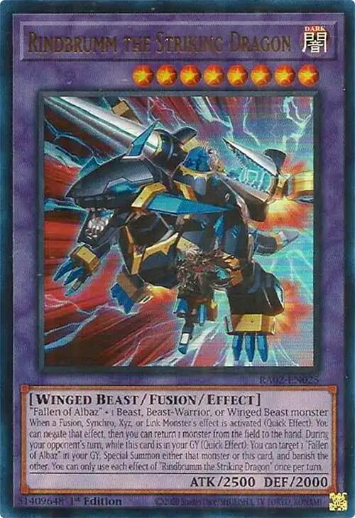Rindbrumm the Striking Dragon [RA02-EN025] Ultra Rare - Yugioh Cards For Your TCG Needs!