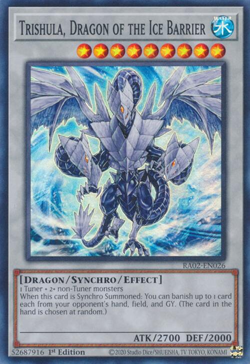 Trishula, Dragon of the Ice Barrier [RA02-EN026] Super Rare - Yugioh Cards For Your TCG Needs!