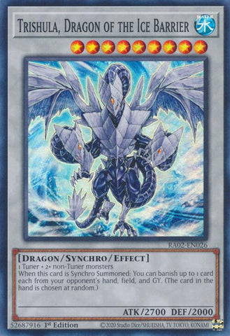 Trishula, Dragon of the Ice Barrier [RA02-EN026] Super Rare - Yugioh Cards For Your TCG Needs!