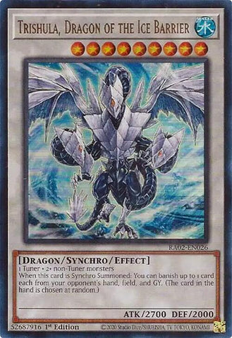 Trishula, Dragon of the Ice Barrier (UR) [RA02-EN026] Ultra Rare - Yugioh Cards For Your TCG Needs!