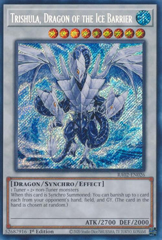 Trishula, Dragon of the Ice Barrier (Secret Rare) [RA02-EN026] Secret Rare - Yugioh Cards For Your TCG Needs!