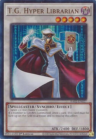 T.G. Hyper Librarian (UR) [RA02-EN027] Ultra Rare - Yugioh Cards For Your TCG Needs!