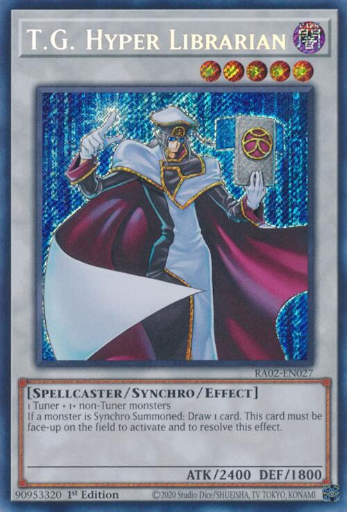 T.G. Hyper Librarian (Secret Rare) [RA02-EN027] Secret Rare - Yugioh Cards For Your TCG Needs!