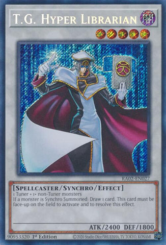 T.G. Hyper Librarian (Secret Rare) [RA02-EN027] Secret Rare - Yugioh Cards For Your TCG Needs!
