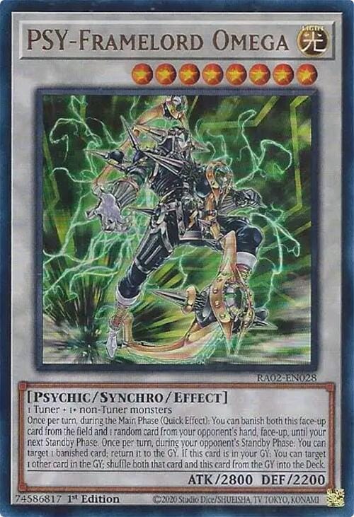 PSY-Framelord Omega (UR) [RA02-EN028] Ultra Rare - Yugioh Cards For Your TCG Needs!