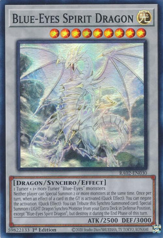Blue-Eyes Spirit Dragon [RA02-EN030] Super Rare - Yugioh Cards For Your TCG Needs!