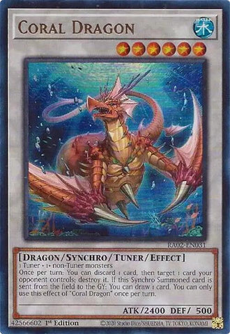 Coral Dragon (UR) [RA02-EN031] Ultra Rare - Yugioh Cards For Your TCG Needs!