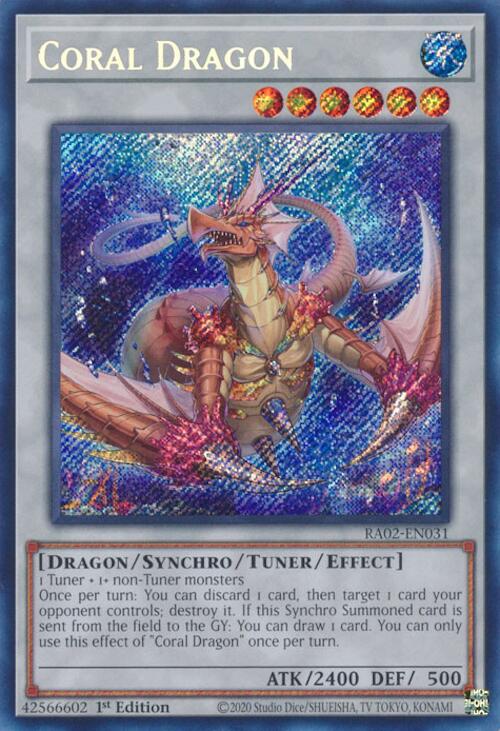 Coral Dragon (Secret Rare) [RA02-EN031] Secret Rare  - Yugioh Cards For Your TCG Needs!