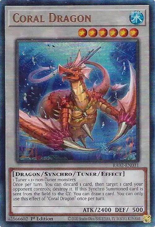 Coral Dragon (PUR) [RA02-EN031] Prismatic Ultimate Rare - Yugioh Cards For Your TCG Needs!