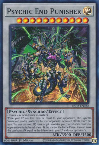 Psychic End Punisher [RA02-EN032] Super Rare - Yugioh Cards For Your TCG Needs!