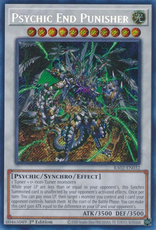 Psychic End Punisher (Secret Rare) [RA02-EN032] Secret Rare - Yugioh Cards For Your TCG Needs!