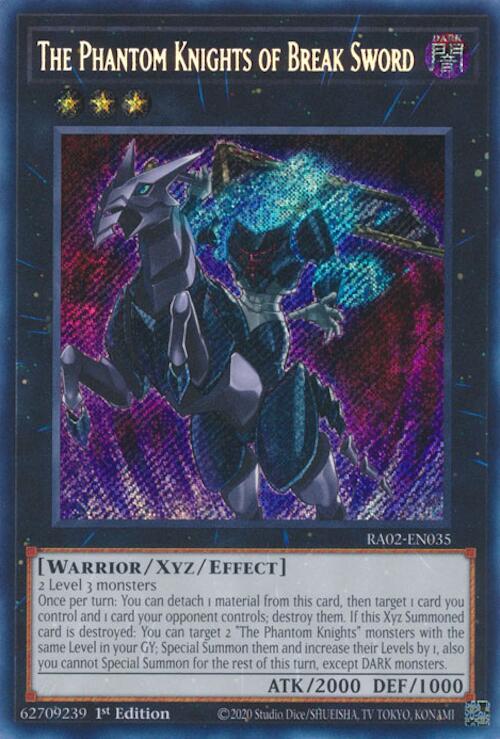 The Phantom Knights of Break Sword (Secret Rare) [RA02-EN035] Secret Rare - Yugioh Cards For Your TCG Needs!