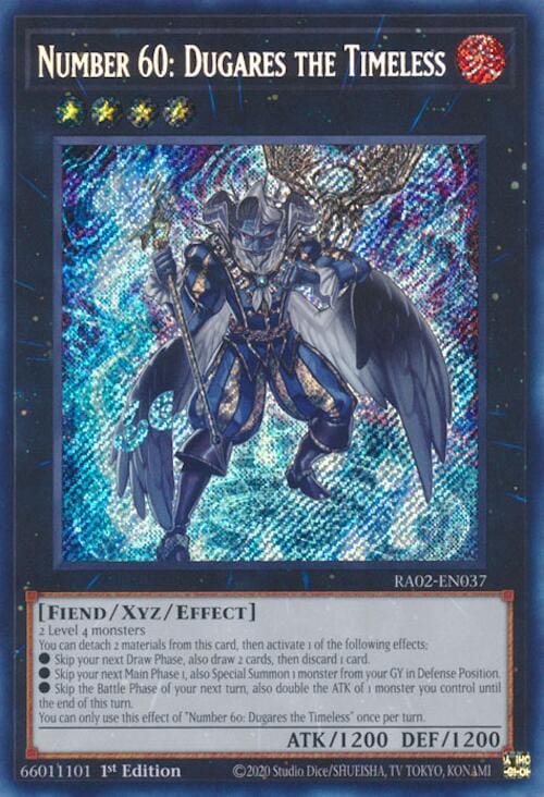 Number 60: Dugares the Timeless (Secret Rare) [RA02-EN037] Secret Rare - Yugioh Cards For Your TCG Needs!