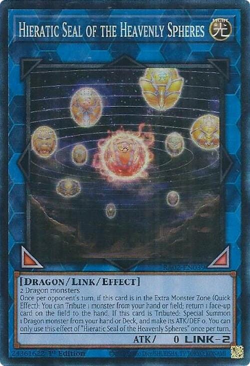Hieratic Seal of the Heavenly Spheres (PCR) [RA02-EN039] Prismatic Collector's Rare - Yugioh Cards For Your TCG Needs!